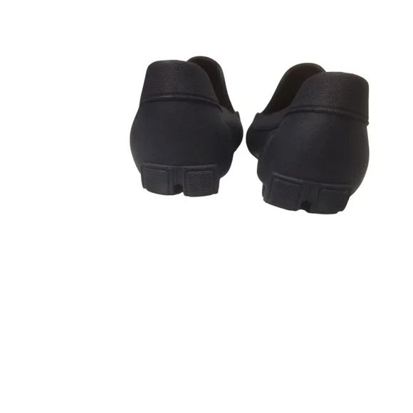 Izod Aqua Boat Shoe Mens Size 8 Black Color EUC Rubber Material - Picture 11 of 13